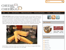 Tablet Screenshot of cheeseandcheers.com